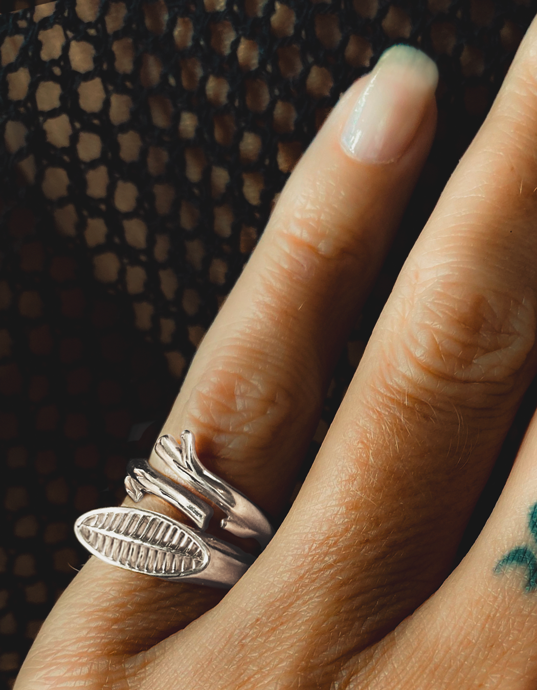 Coral Love Pinky Ring