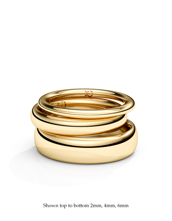 Harmony Ring 14k / 18k Gold - 6mm