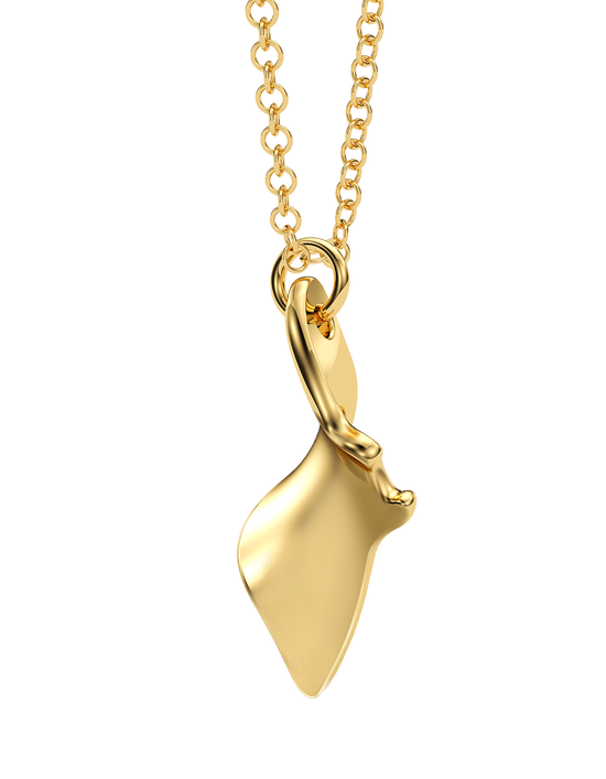 Manta Fever Necklace "Flippy"  14k / 18k Gold