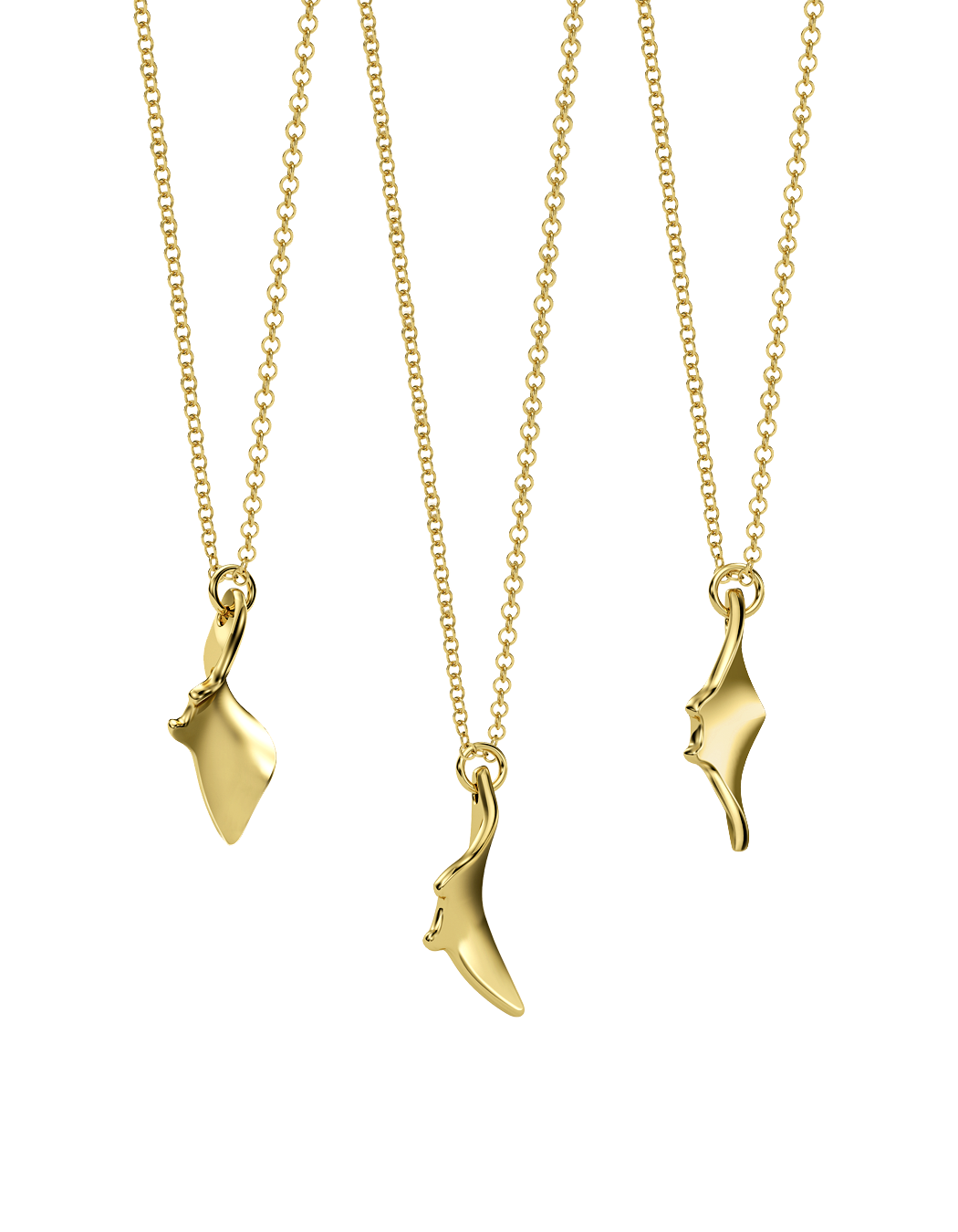 Mini Manta Fever Necklace 14k / 18k Gold
