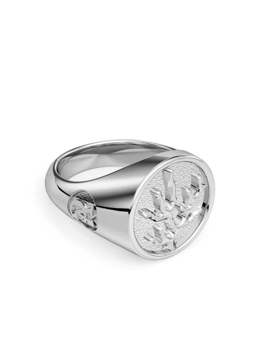 Coral Signet Ring