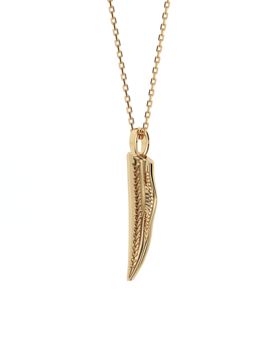 Pinna Necklace, Small 14k Gold