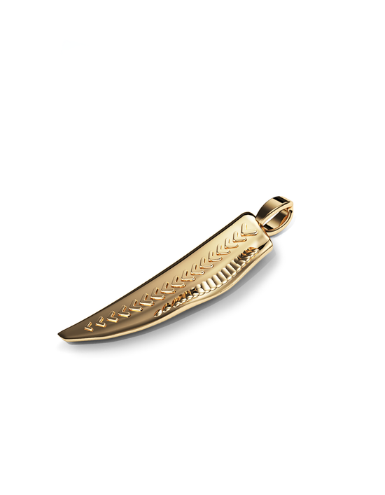 Pinna Pendant, Medium 14k Gold