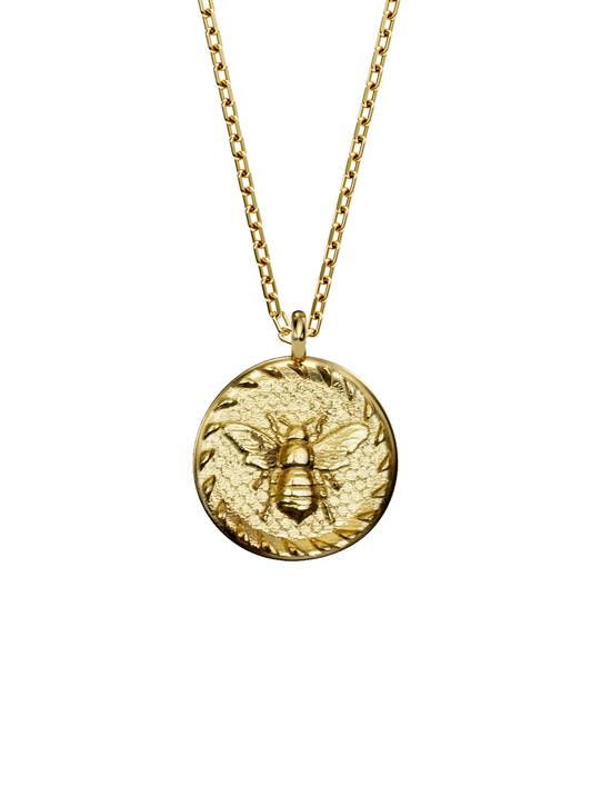 BEE Spirit Amulet 14k Gold