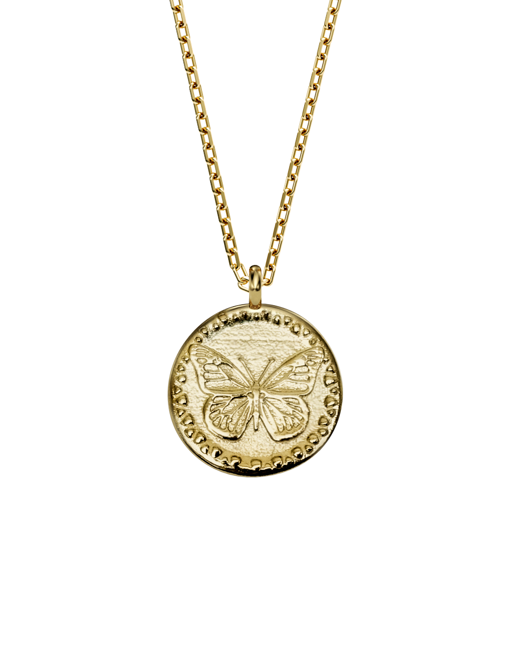 BUTTERFLY Spirit Amulet 14k Gold