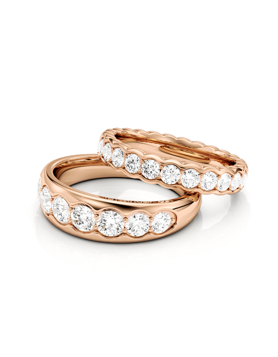 Soft Wave Eternity Ring 14k / 18k Gold