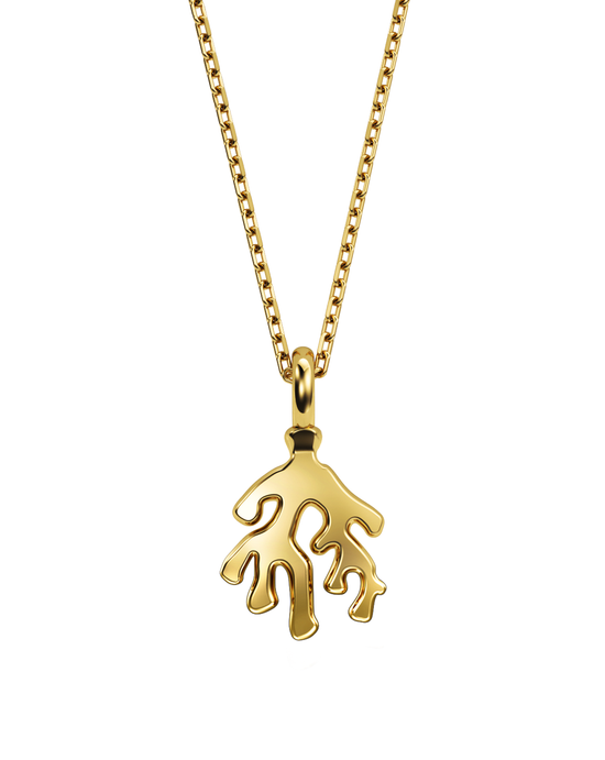 Mini Coral Love Pendant 14k / 18k Gold