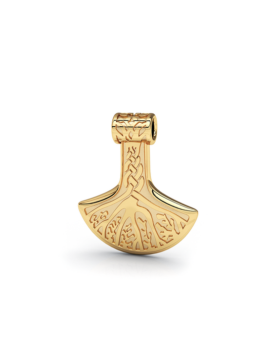 Roots Hammer Pendant 14k Gold