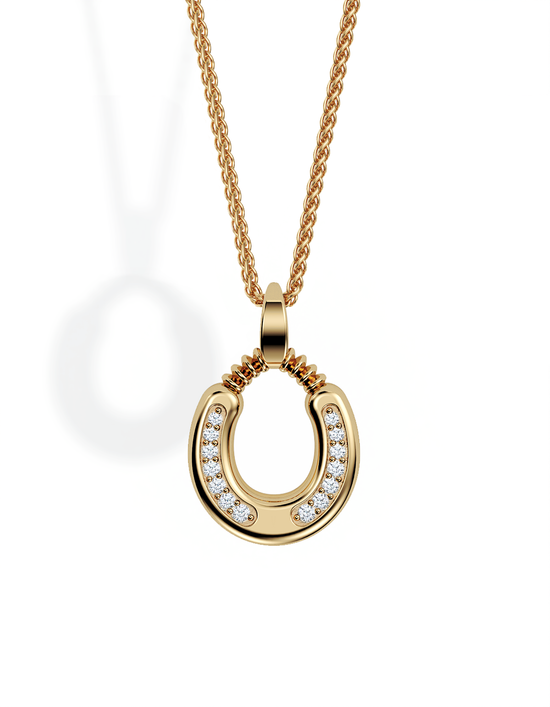 Horseshoe Necklace, Diamond Trail