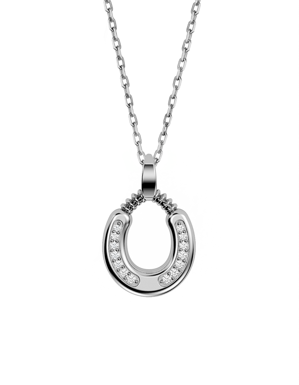 Horseshoe Necklace, Diamond Trail