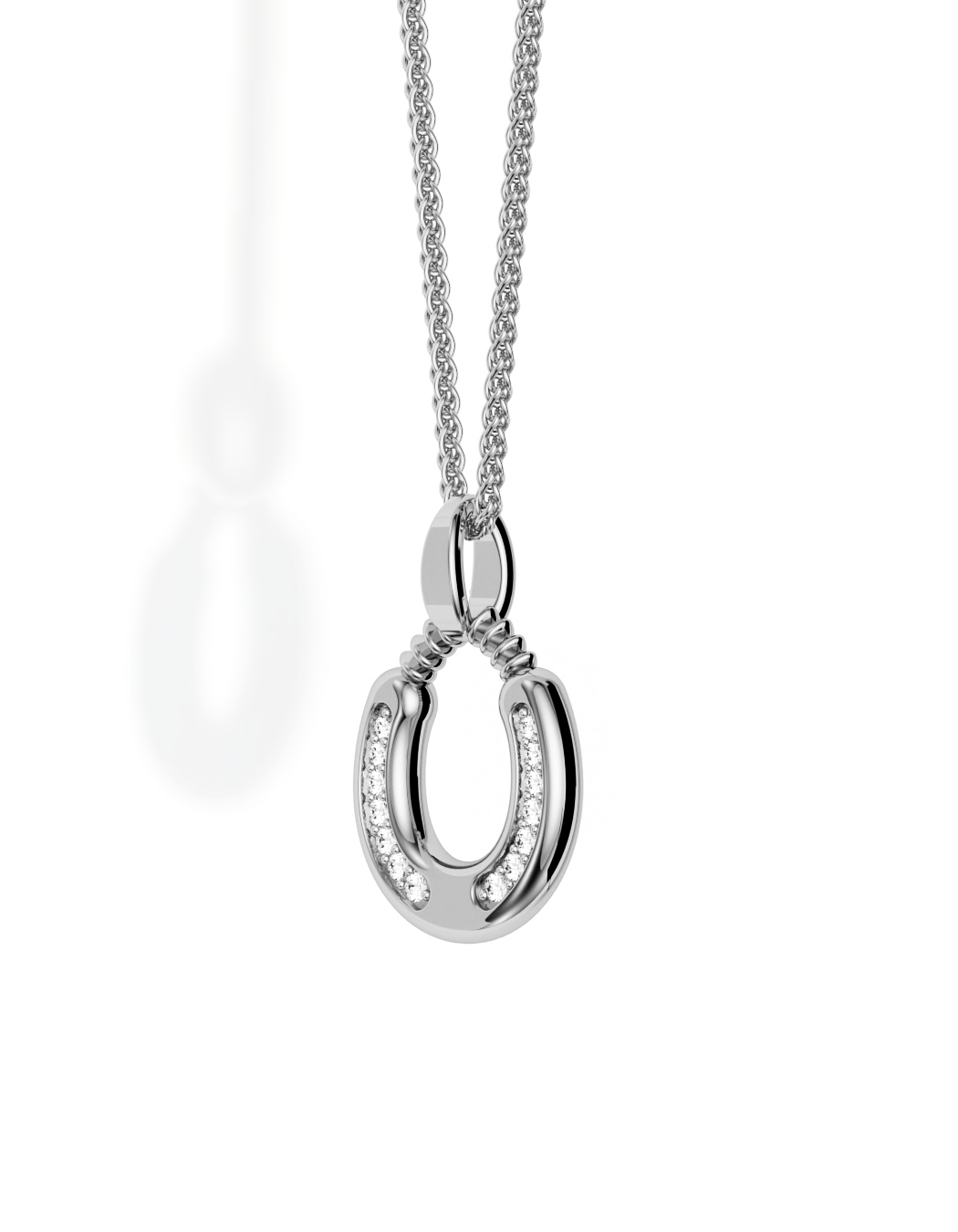 Horseshoe Necklace, Diamond Trail
