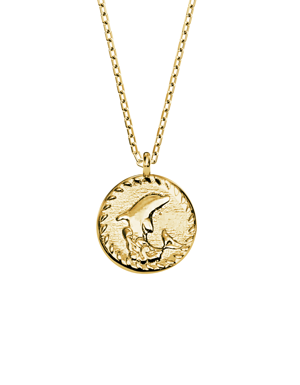 DOLPHIN Spirit Amulet 14k Gold