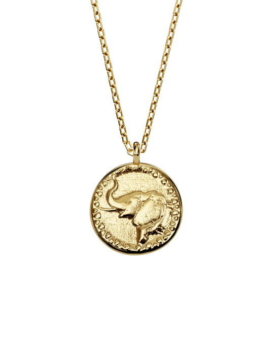 ELEPHANT Spirit Amulet 14k Gold