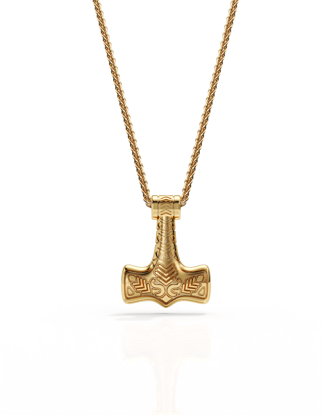 Elephant Hammer Necklace 14k Gold - Small