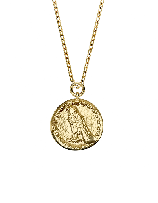 HAWK Spirit Amulet 14k Gold (Aries)