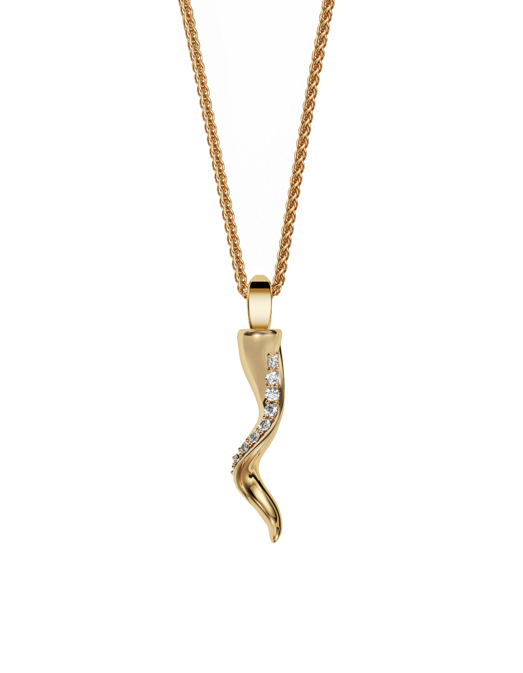 Fortuna Little Horn Necklace, Diamond Ridge