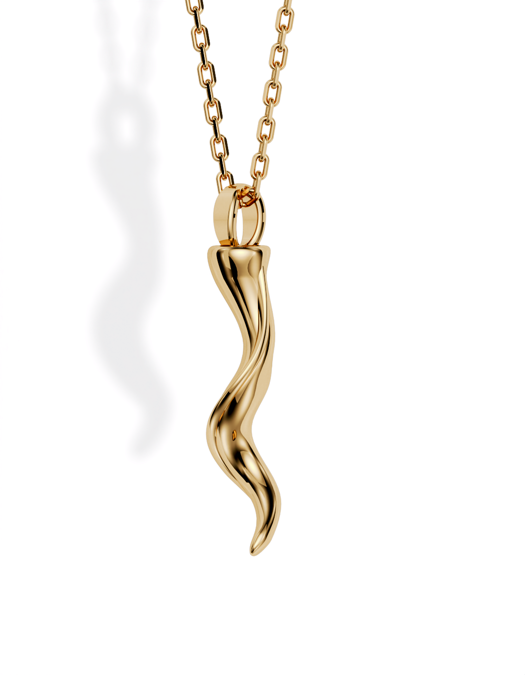 Fortuna Horn Necklace 14k Gold