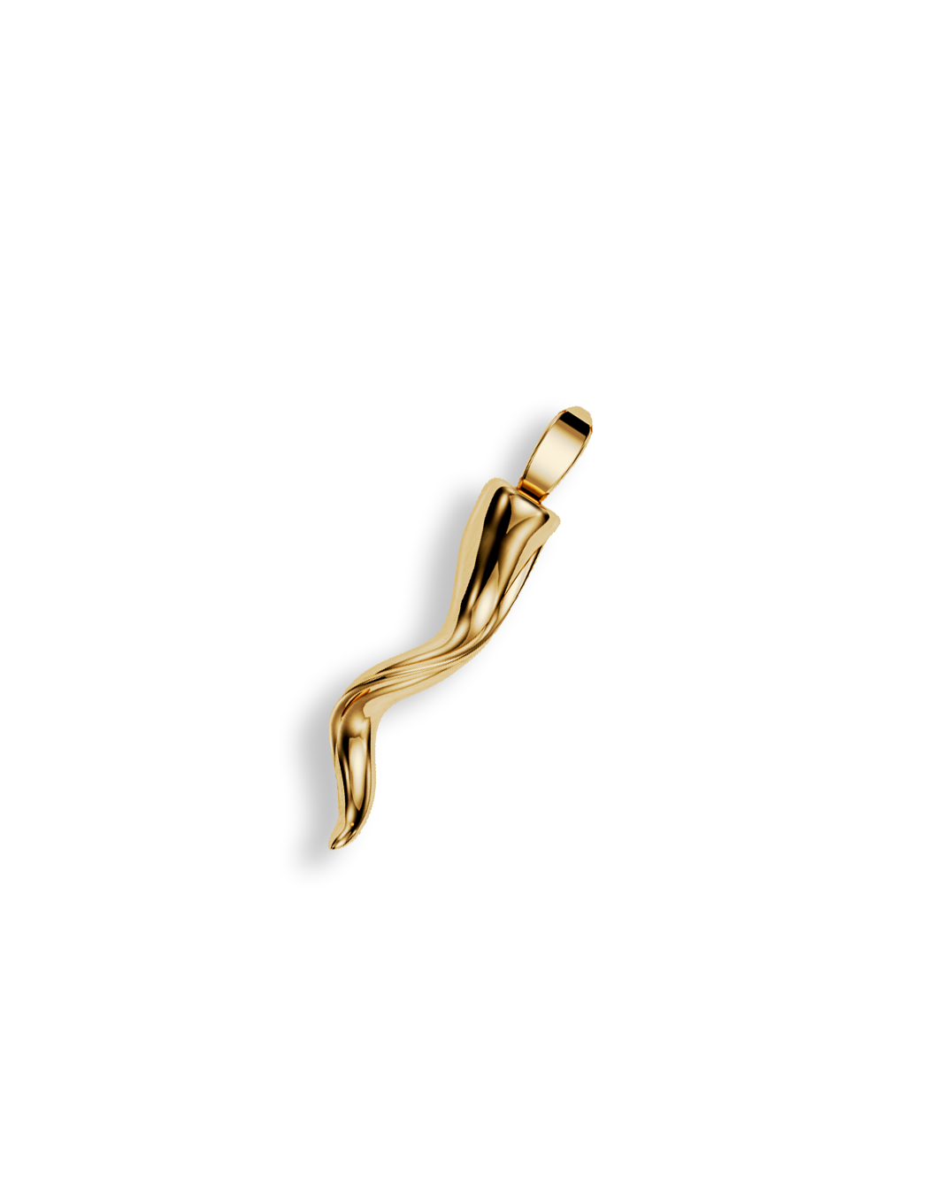 Fortuna Little Horn Pendant 14k Gold