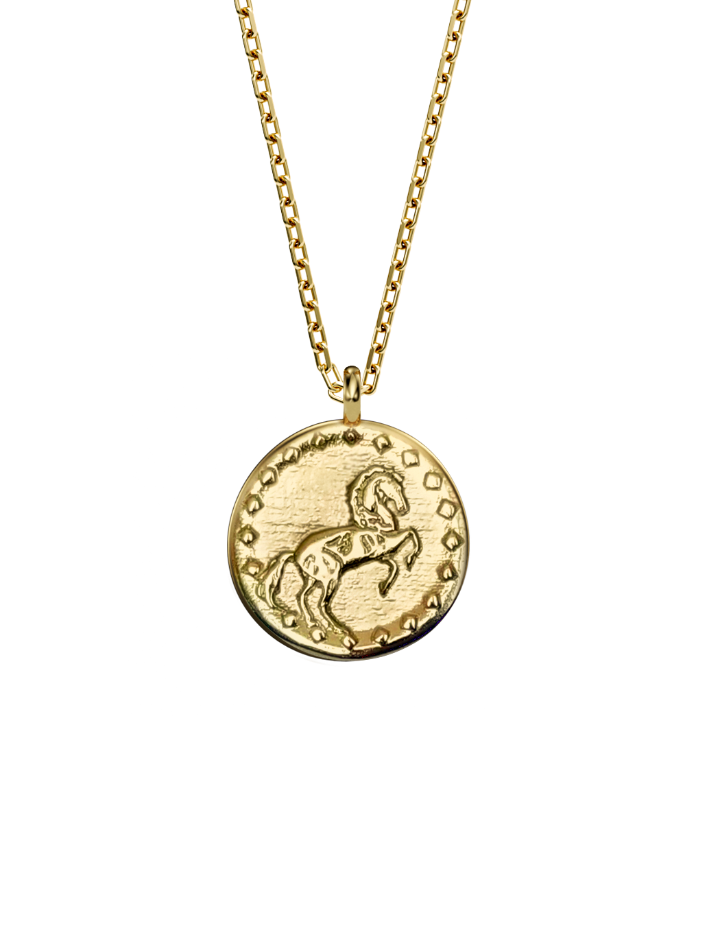 HORSE Spirit Amulet 14k Gold