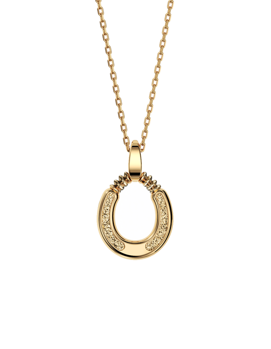 Horseshoe Necklace 14k Gold
