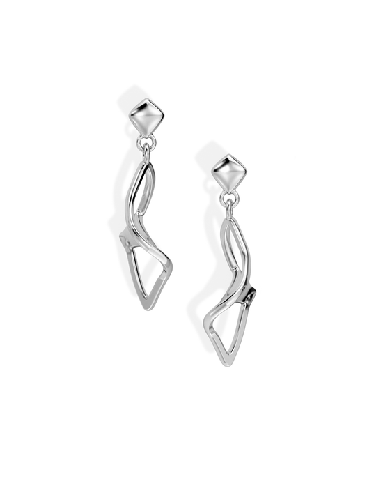 SMALL ILLUSION EARRINGS • Manta "Flippy"
