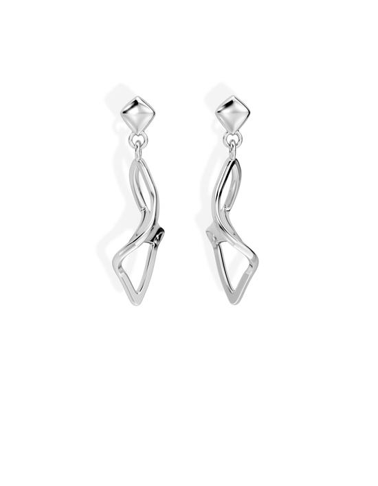 SMALL ILLUSION EARRINGS • Manta "Flippy"