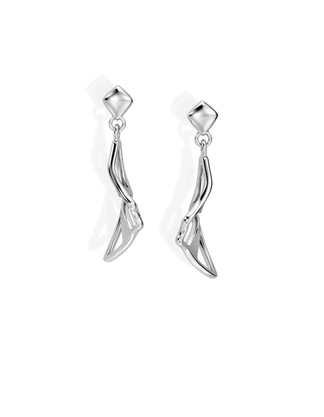 SMALL ILLUSION EARRINGS • Manta "Lefty"
