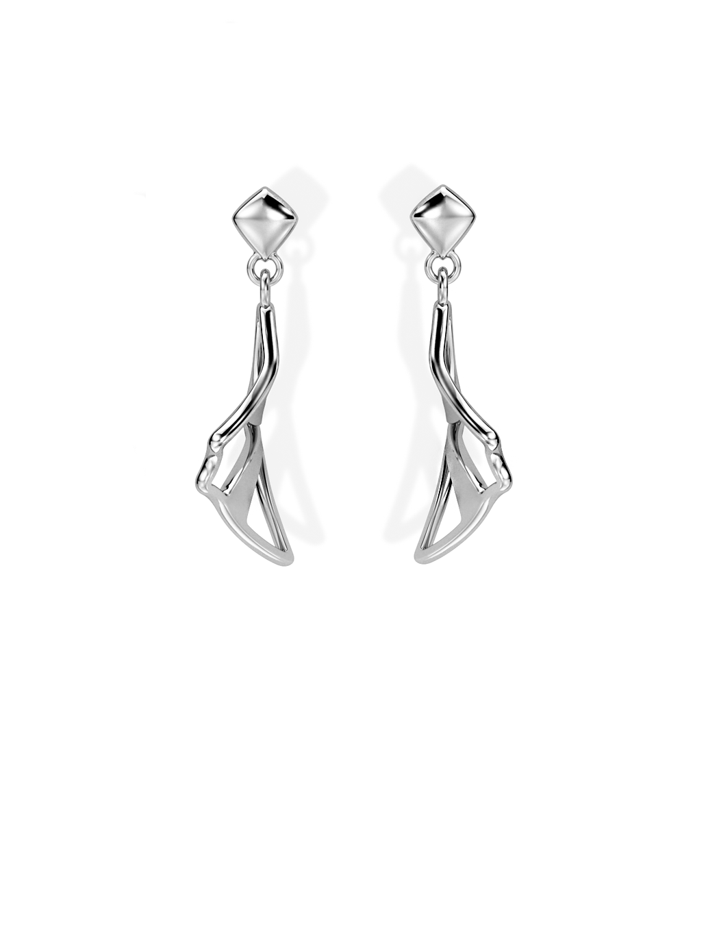 SMALL ILLUSION EARRINGS • Manta "Lefty"