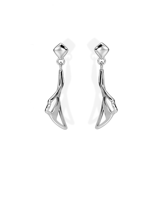 SMALL ILLUSION EARRINGS • Manta "Lefty"