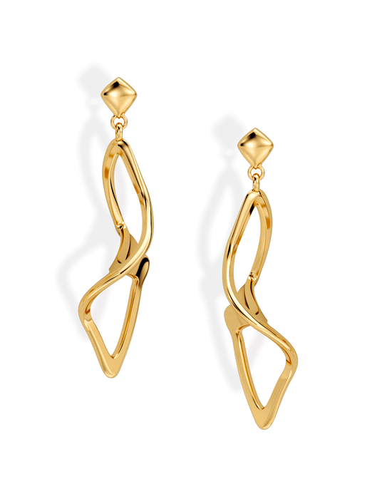 ILLUSION EARRINGS • Manta "Flippy" 14k / 18k Gold