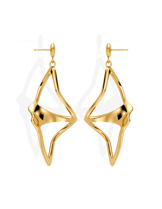 ILLUSION EARRINGS • Manta "Flippy"