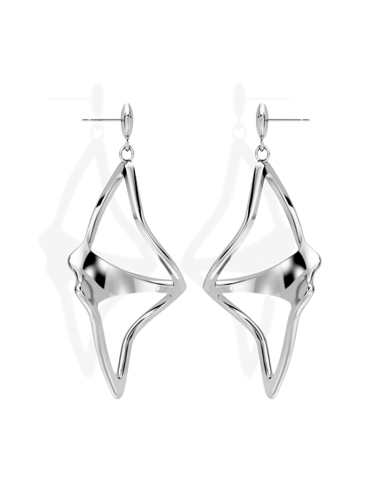 ILLUSION EARRINGS • Manta "Flippy"