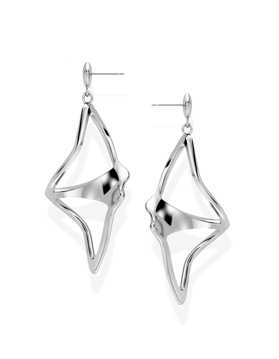 ILLUSION EARRINGS • Manta "Flippy"