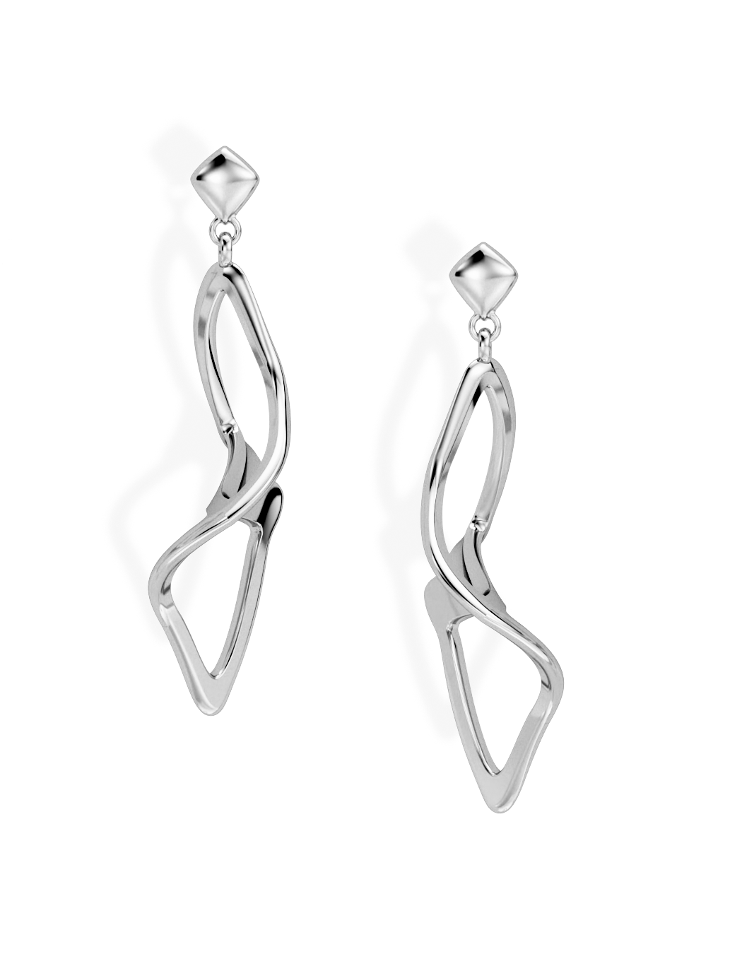 ILLUSION EARRINGS • Manta "Flippy"