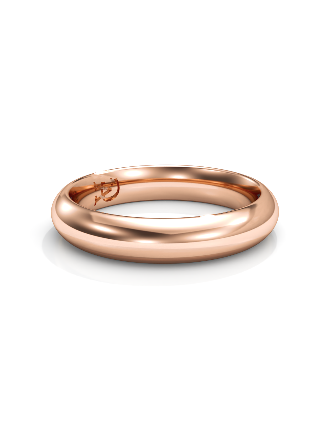 Endless Kiss Ring 14k / 18k Gold - 4mm