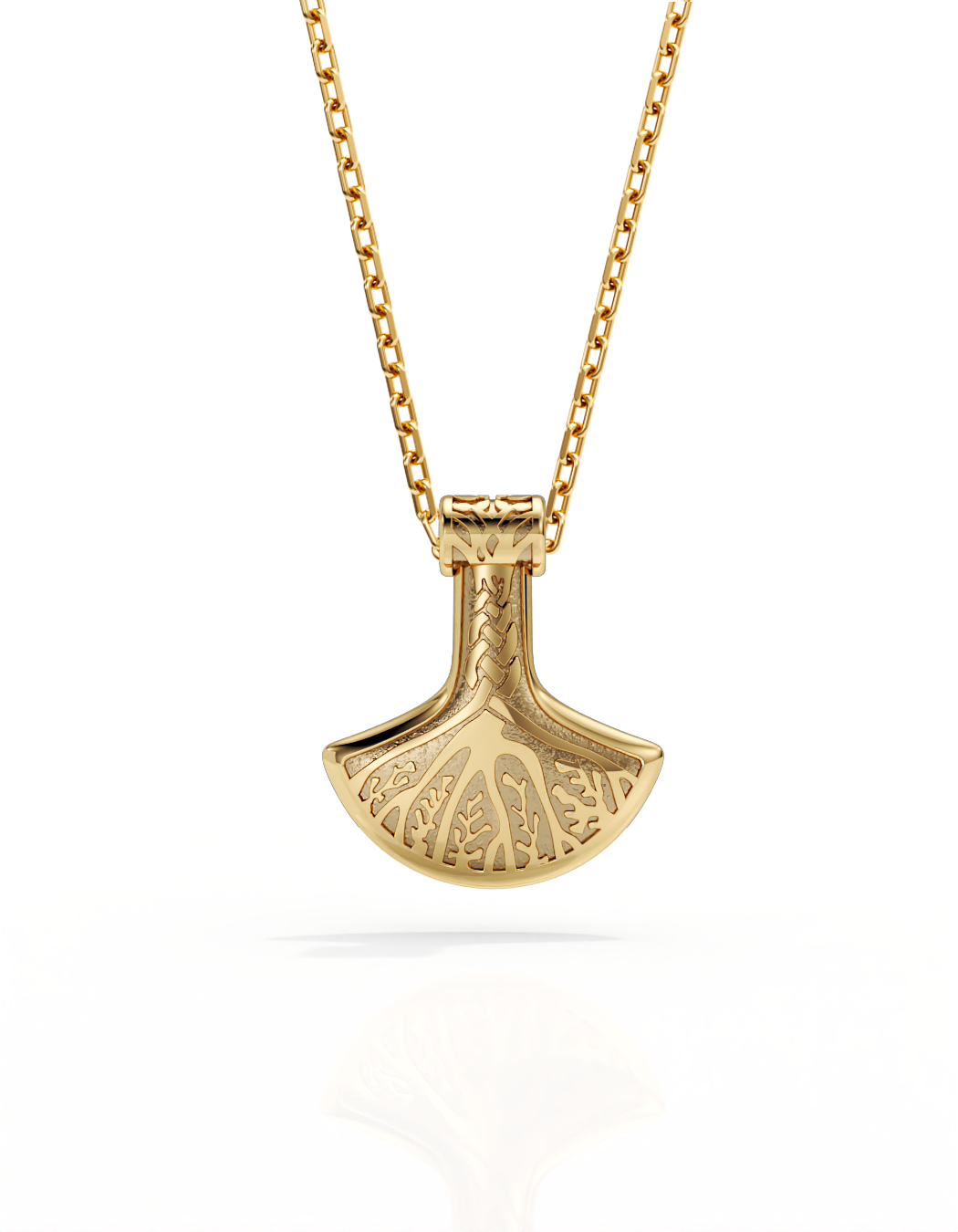 Roots Hammer Necklace 14k Gold