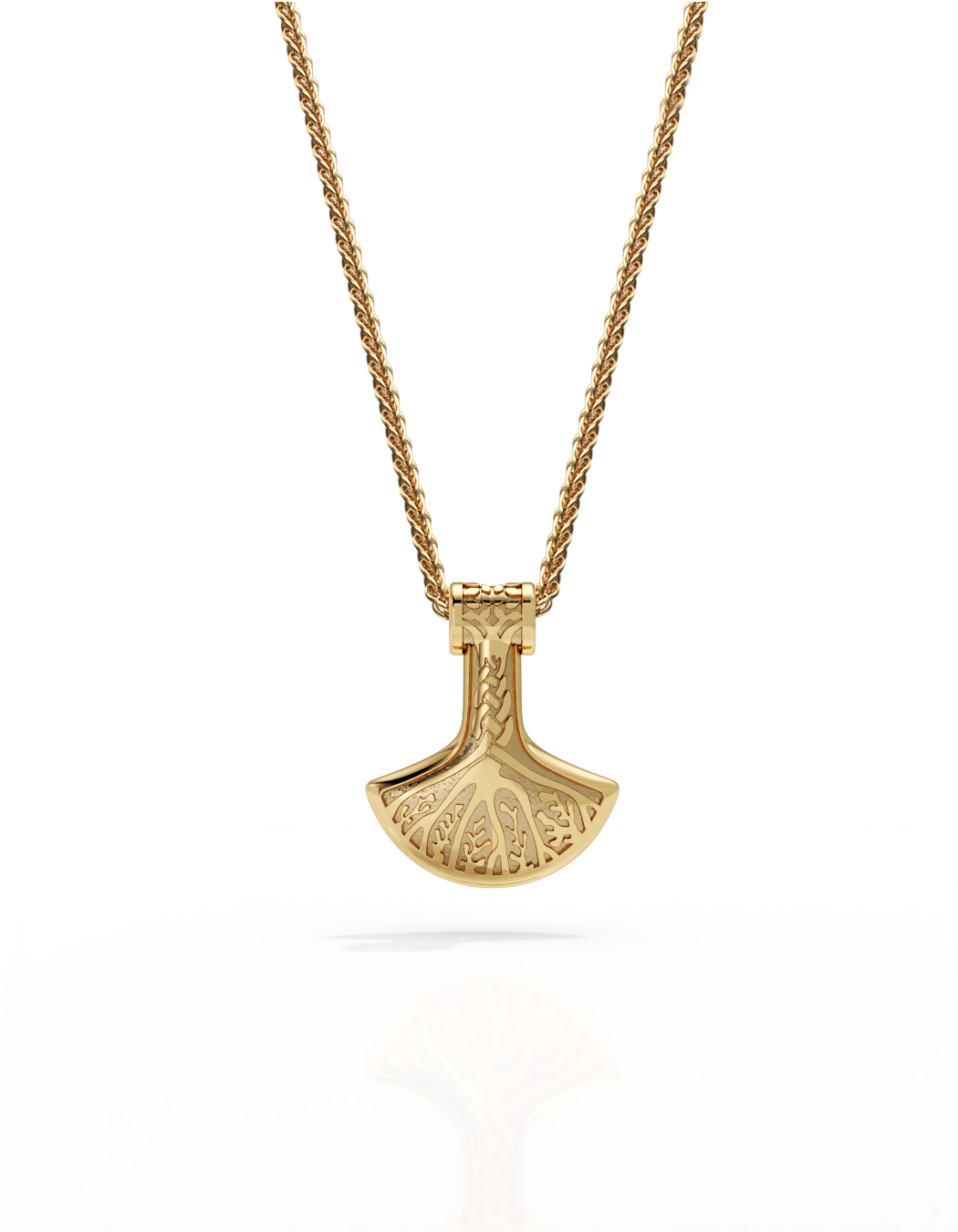 Mangrove Hammer Necklace 14k Gold - Small