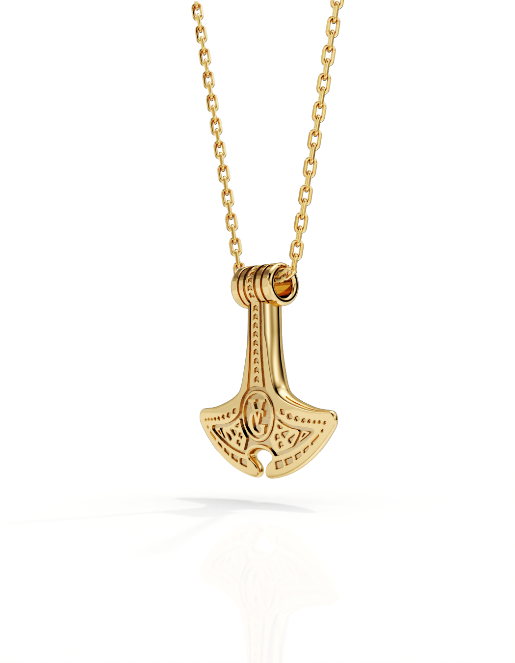 Manta Hammer Necklace 14k Gold