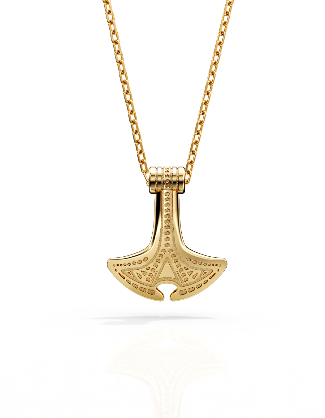 Manta Hammer Necklace 14k Gold