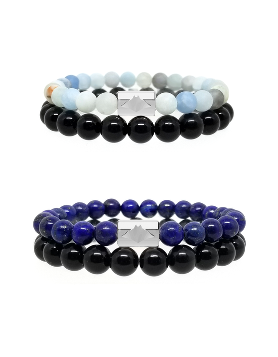 Hanifaru Manta Gemstone Bracelet Set