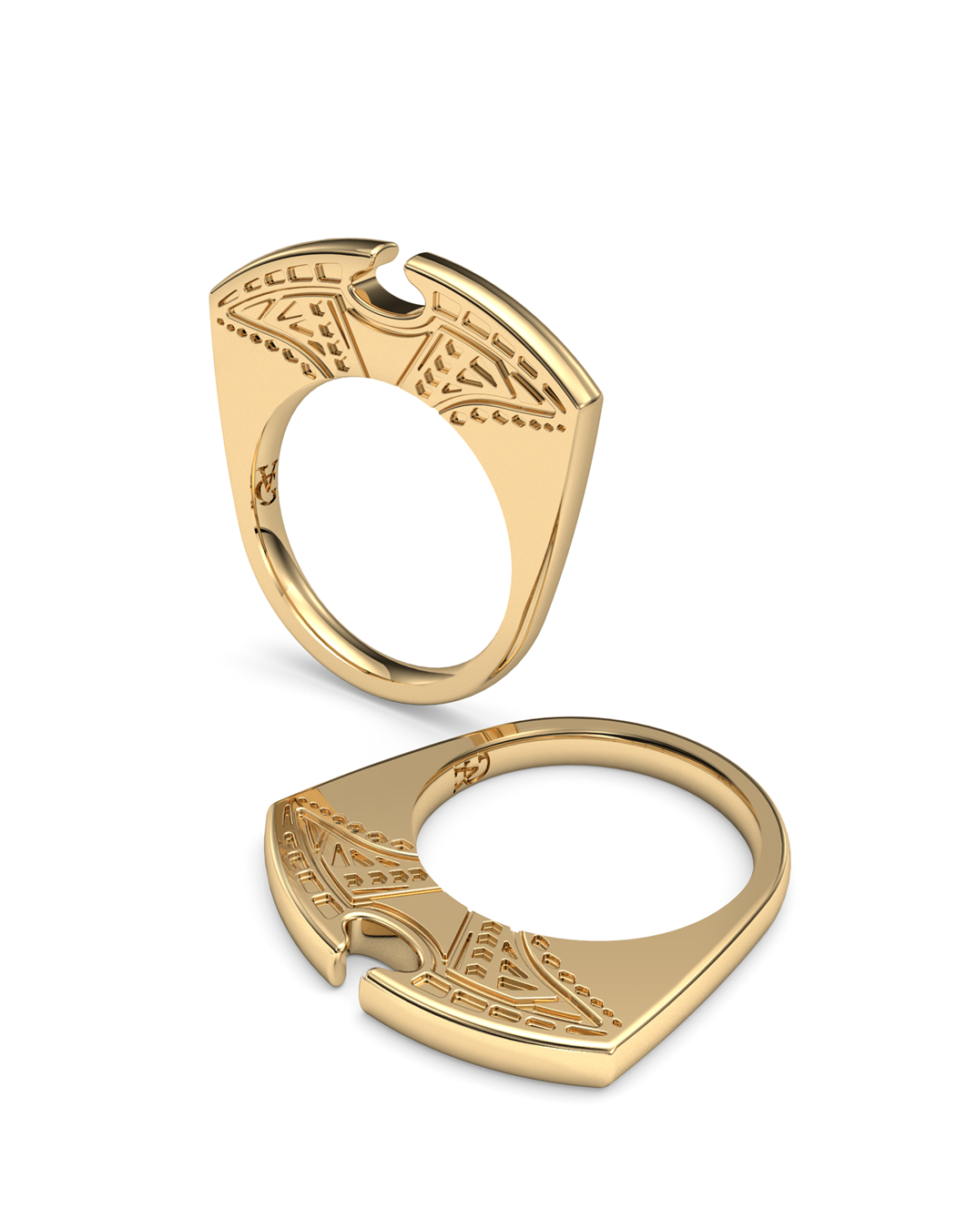 Manta Arc Ring 14K & 18K Gold