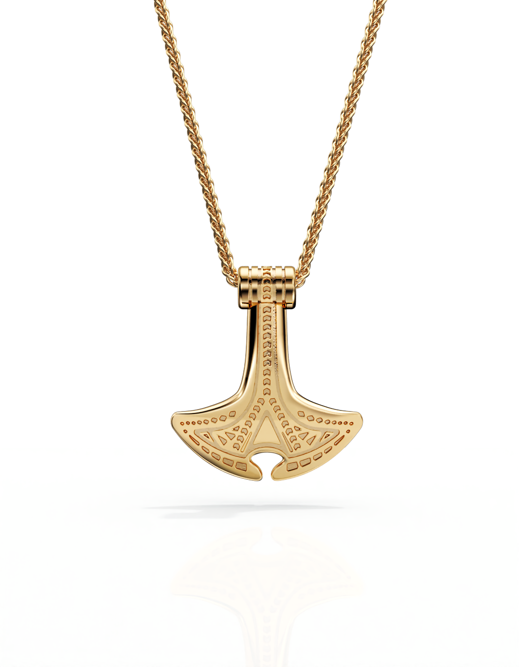Manta Hammer Necklace 14k Gold