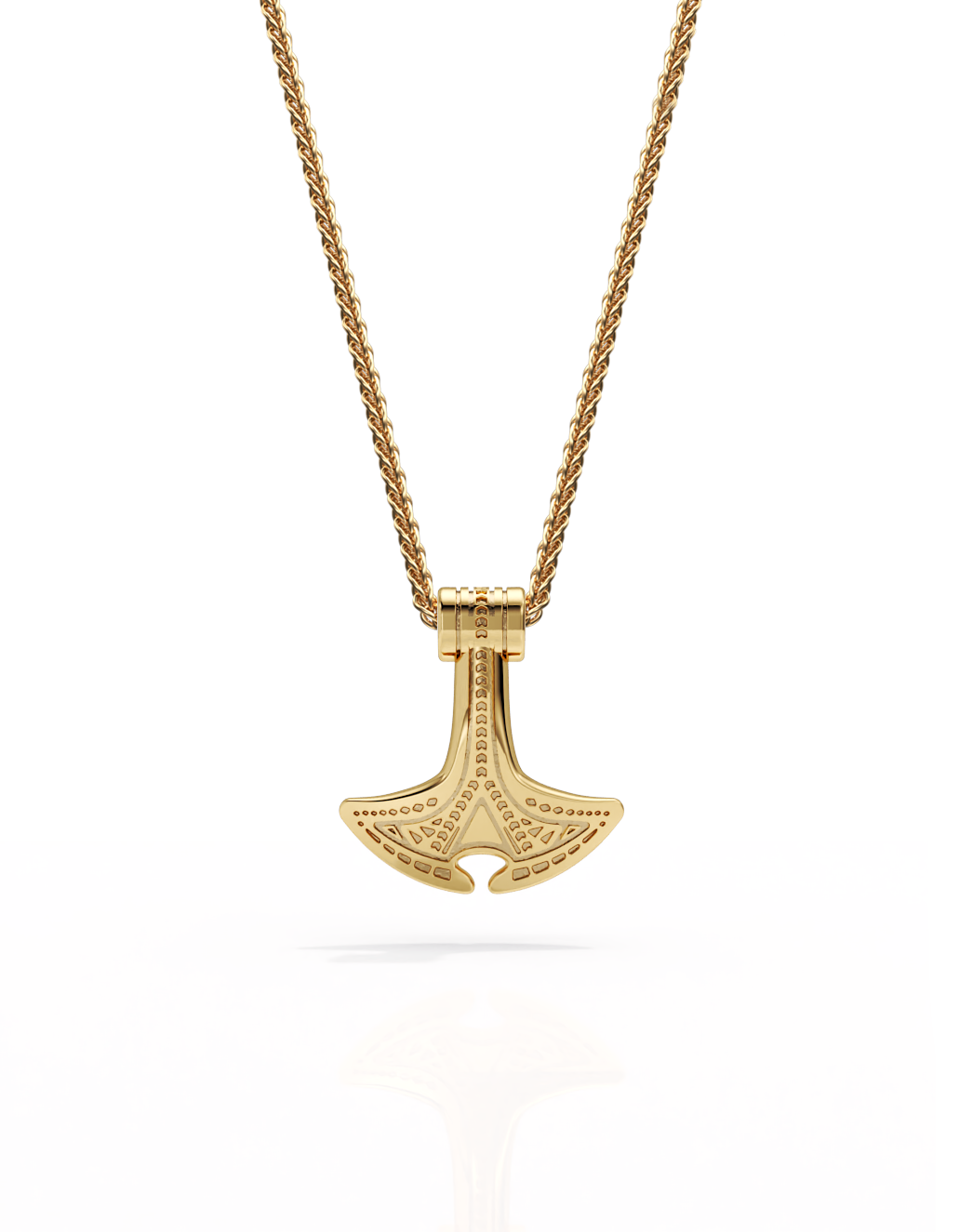 Manta Hammer Necklace 14k Gold - Small