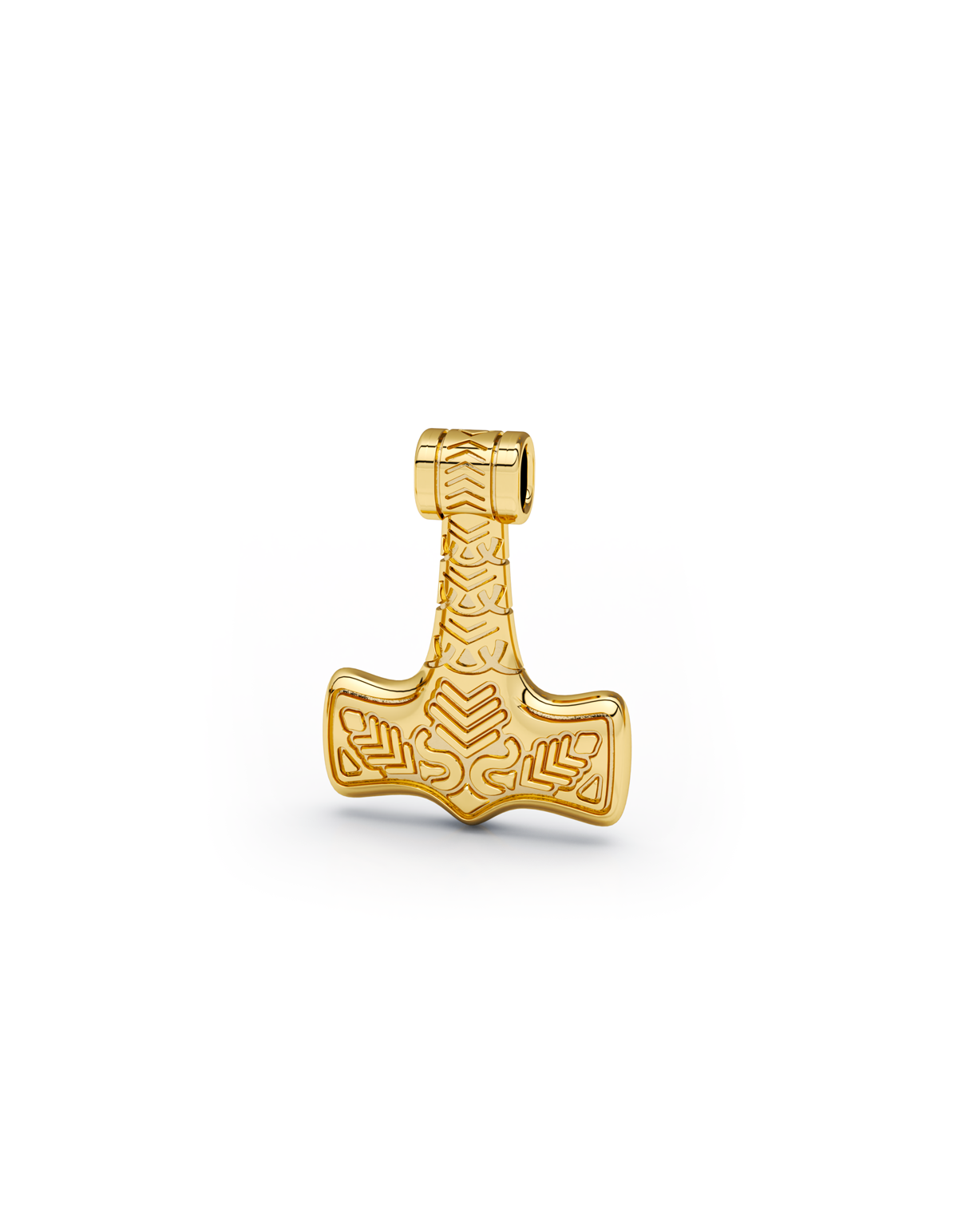 Load image into Gallery viewer, Elephant Hammer Pendant 14k Gold - Small