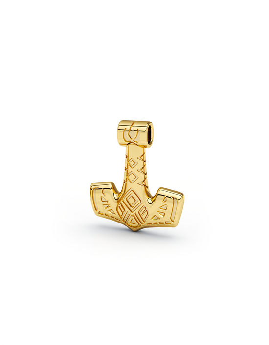 Rhino Hammer Pendant 14k Gold - Small