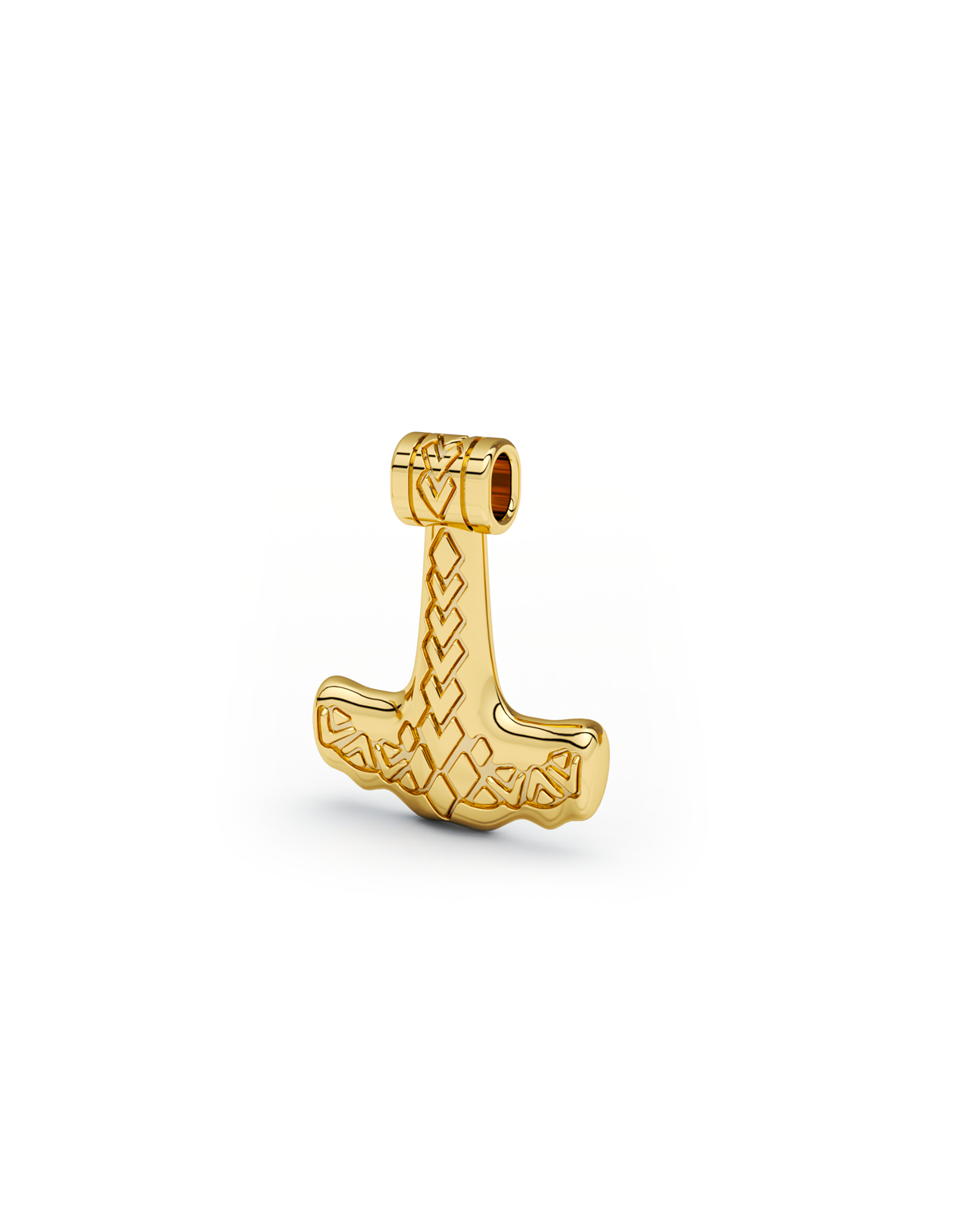 Shark Hammer Pendant 14k Gold - Small