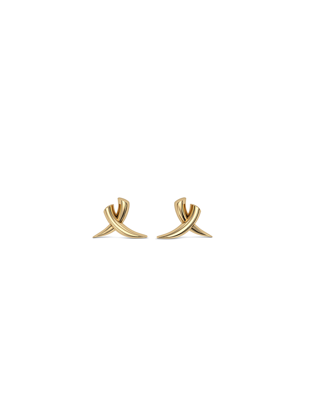 Crossed Tusk Studs, Mini