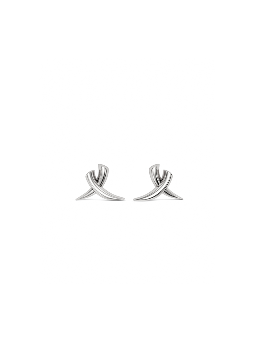 Crossed Tusk Studs, Mini