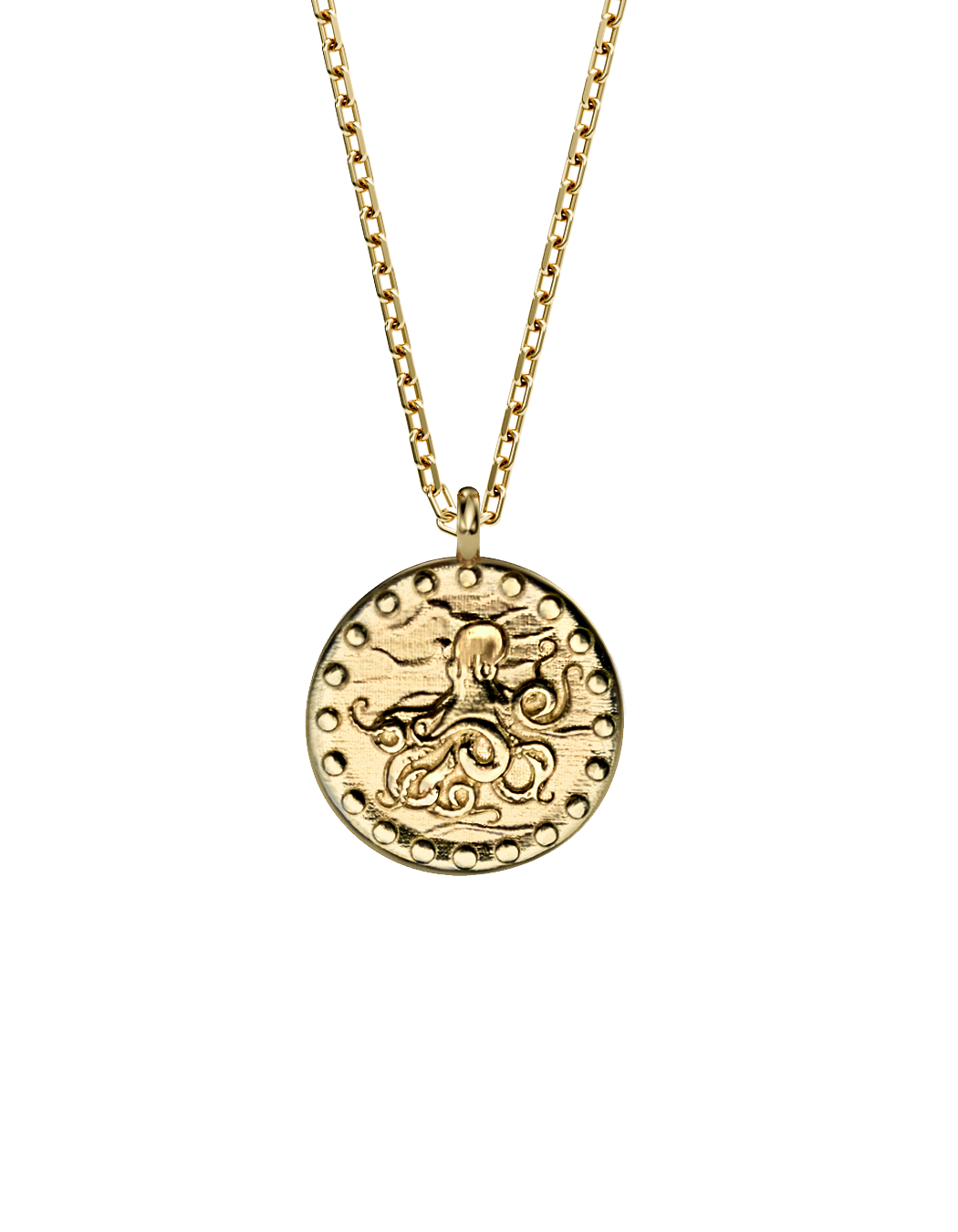 OCTOPUS Spirit Amulet 14k Gold