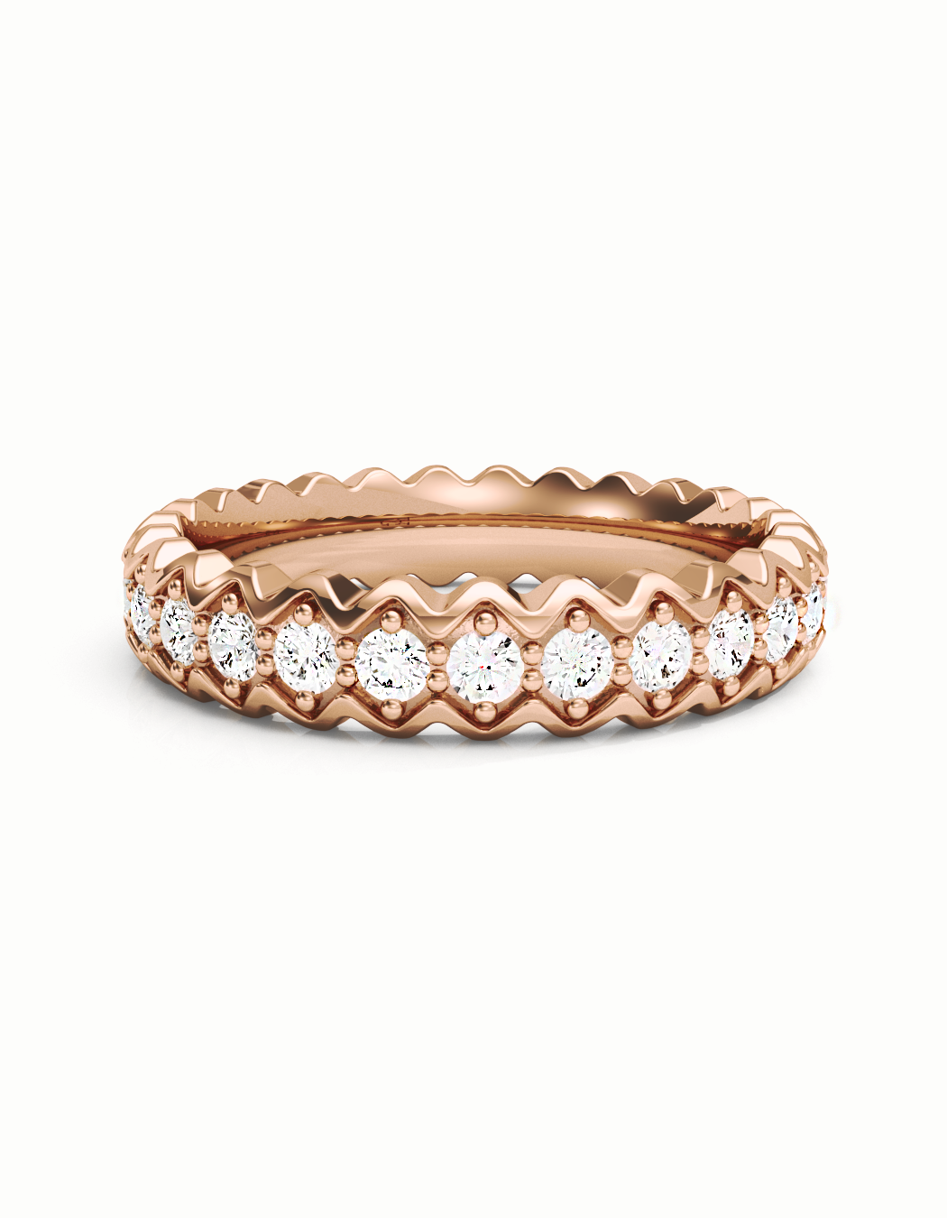 Soft Peak Eternity Ring 14k / 18k Gold